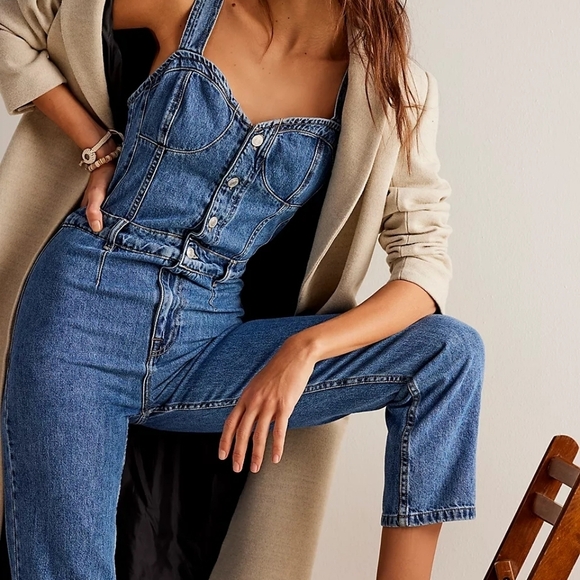 We the Free Kensington Jumpsuit size 12 NWT - Picture 4 of 10